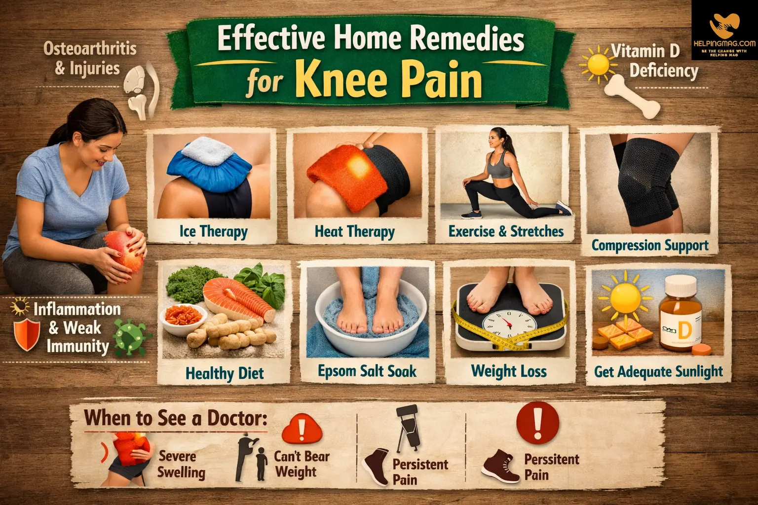 home remedies for knee pain
