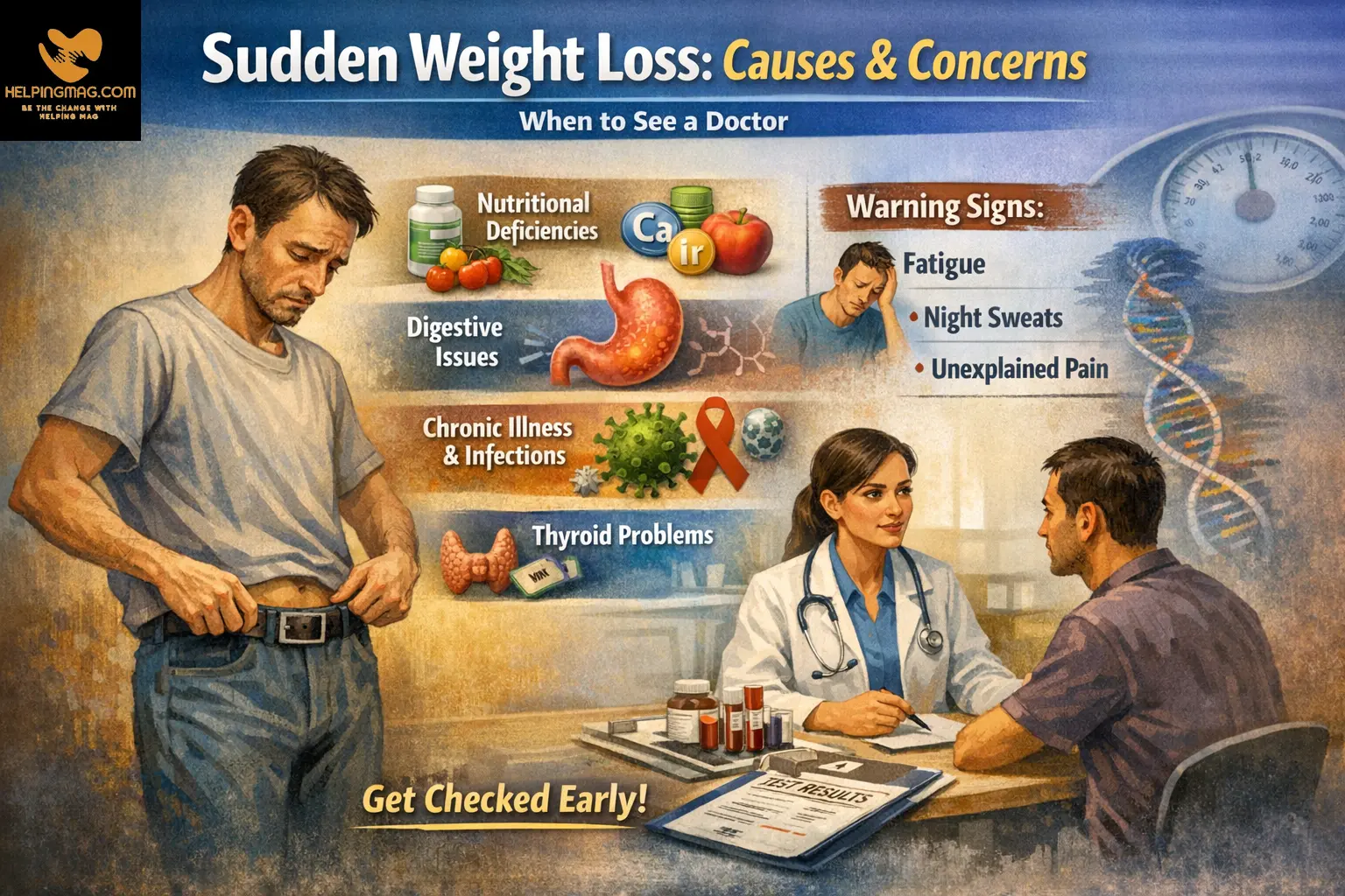 sudden weight loss causes