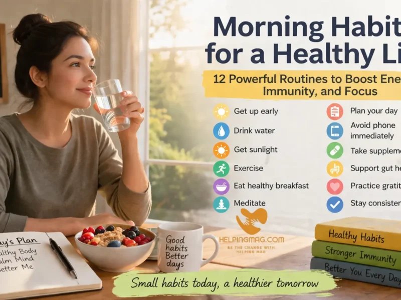 morning habits for a healthy life