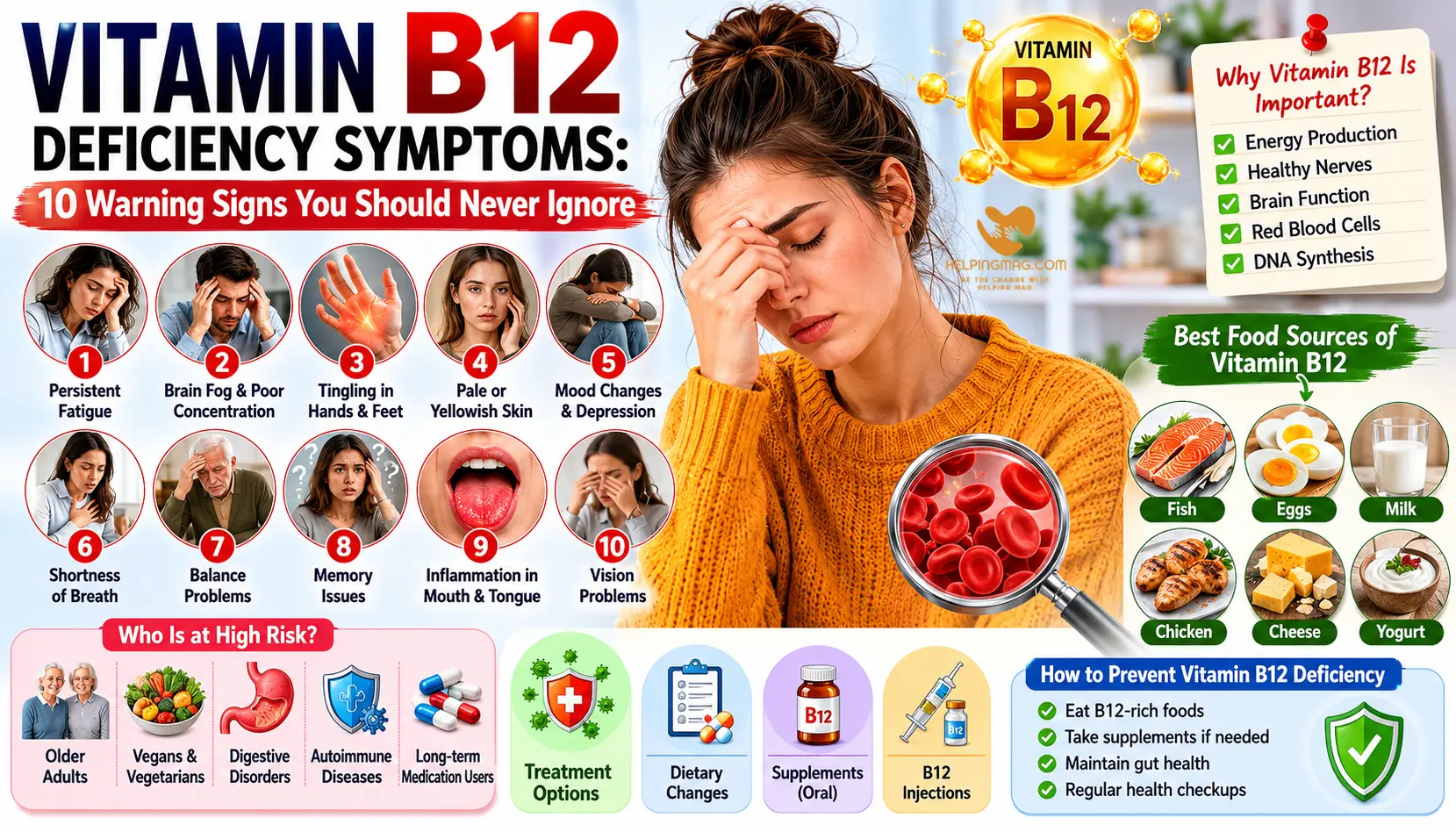 vitamin b12 deficiency symptoms