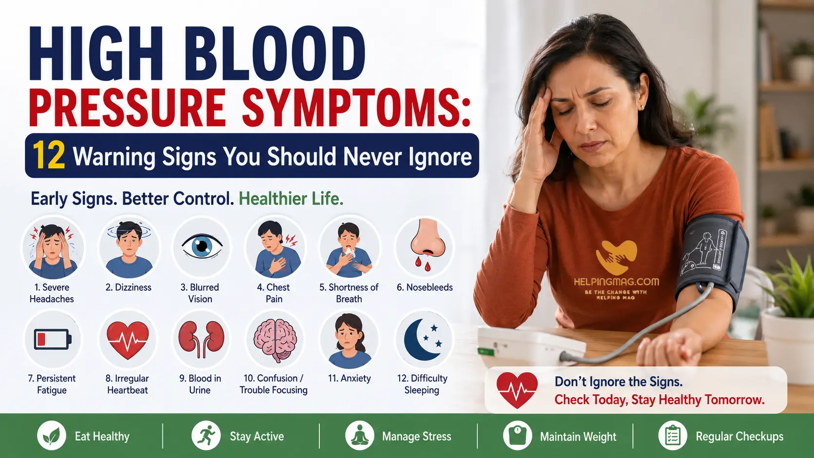 high blood pressure symptoms