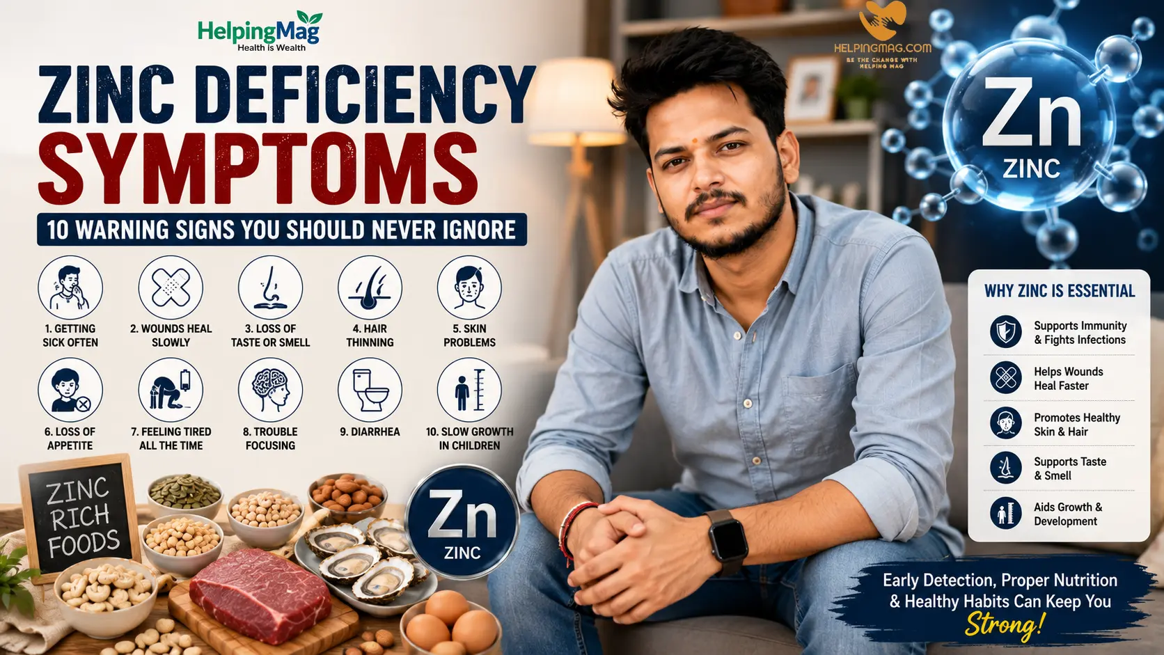 Zinc Deficiency Symptoms